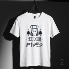 Pack Lighter Go Further Sırt Çantası Tipografi Tişört